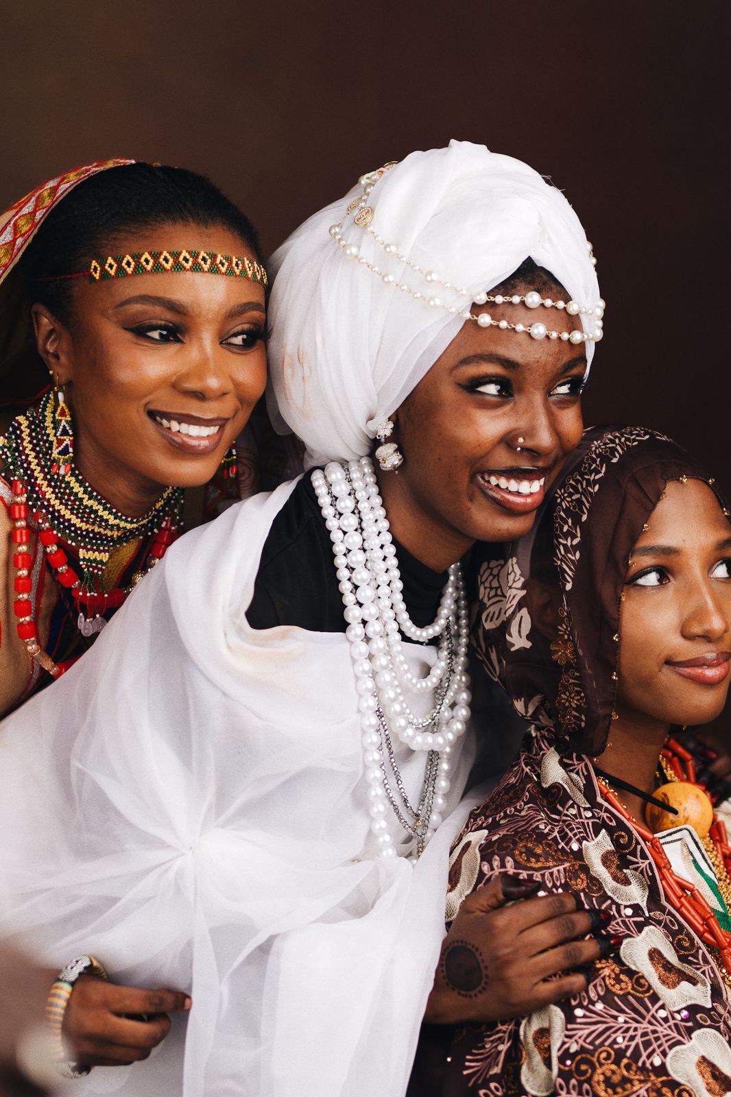 Black women in traditional dress representing the Chatham, Chicago community